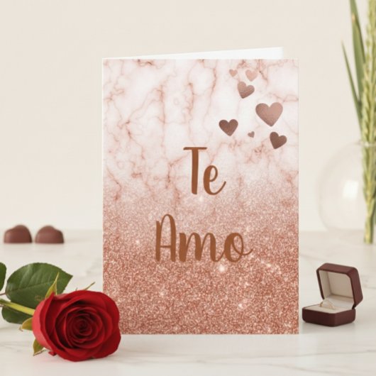 Te Amo Tarjeta Valentijnsdag Feestdagen Kaart