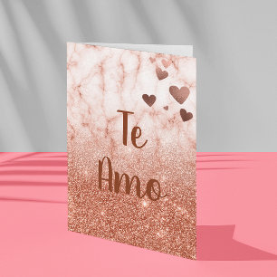 Te Amo Tarjeta Valentijnsdag Feestdagen Kaart