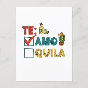 Te Amo Tequila Cinco de Mayo Grappig Aankondigingskaart