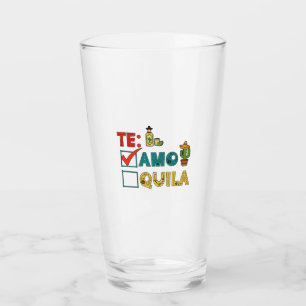Te Amo Tequila Cinco de Mayo Grappig Glas
