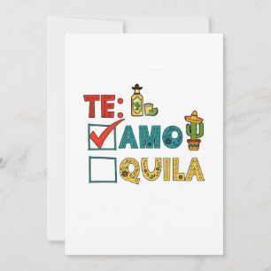 Te Amo Tequila Cinco de Mayo Grappig Kaart