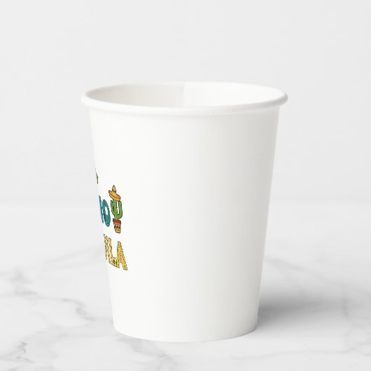 Te Amo Tequila Cinco de Mayo Grappig Papieren Bekers (Links)