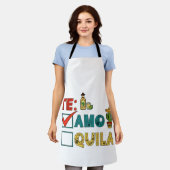 Te Amo Tequila Cinco de Mayo Grappig Schort (Gedragen)