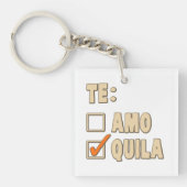 Te Amo Tequila Spain Choice Sleutelhanger (Voorkant)