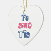 Te Amo Tia Keramisch Ornament (Links)