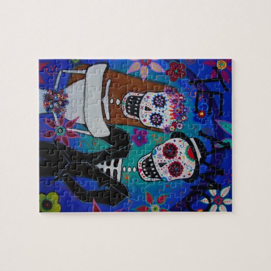 TE AMO WEDDING DIA DE LOS MUERTOS LEGPUZZEL (Horizontaal)