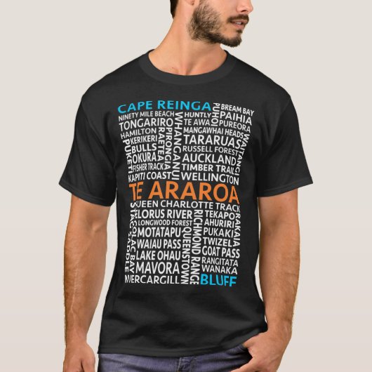 Te Araroa Landmark vrienden T-shirt (Voorkant)