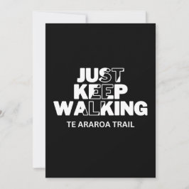 Te Araroa Trail "Just Keep Walking" Zwarte Kaart