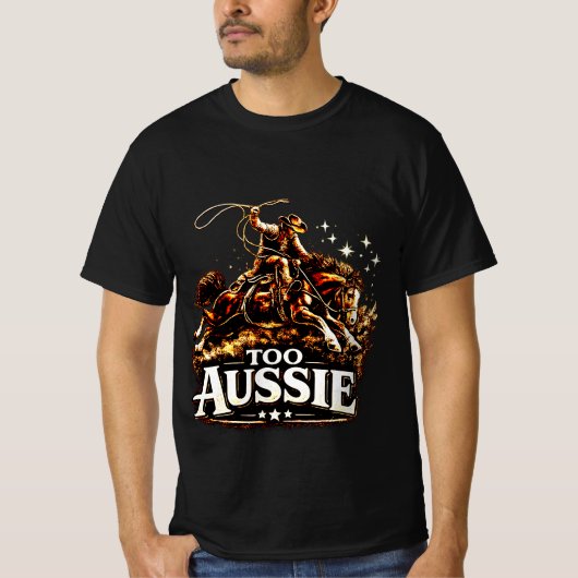 Te Australisch Australische Cowboy Outback T-shirt (Voorkant)