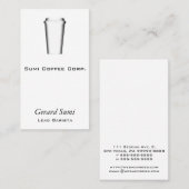 Te behalen bekertjes visitekaartje (Voorkant / Achterkant)