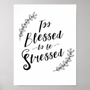 Te bekneld om gespannen Christelijke typografie te Poster