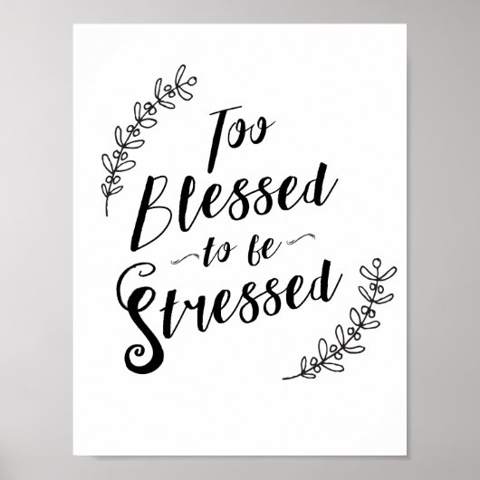 Te bekneld om gespannen Christelijke typografie te Poster (Voorkant)