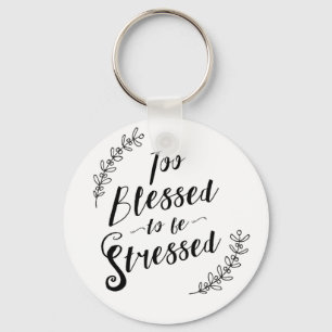 Te bekneld om gespannen Christelijke typografie te Sleutelhanger