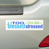 Te bekneld om te worden gedrukt bumpersticker (Op auto)