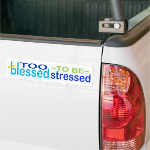 Te bekneld om te worden gedrukt bumpersticker