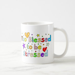 Te bekneld om te worden gedrukt koffiemok