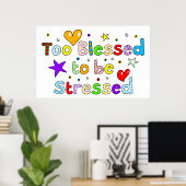 Te bekneld om te worden gedrukt poster (Thuiskantoor)