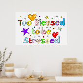 Te bekneld om te worden gedrukt poster (Keuken)