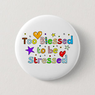 Te bekneld om te worden gedrukt ronde button 5,7 cm