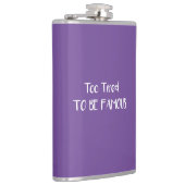 Te beroemd om beroemd te zijn heupfles (Rechts)