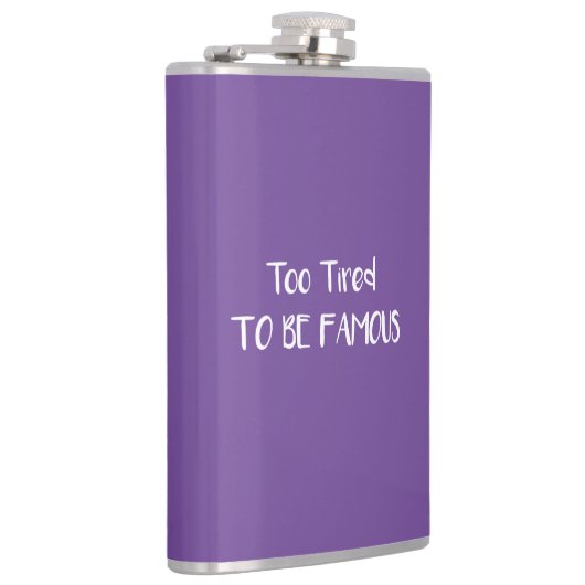 Te beroemd om beroemd te zijn heupfles (Rechts)