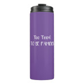 Te beroemd om beroemd te zijn thermosbeker (Voorkant)