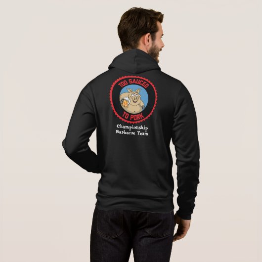 Te bespaard op varkensteam hoodie (Achterkant volledig)