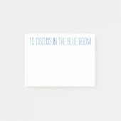 Te bespreken in de blauwe kamer post-it® notes (Voorkant)