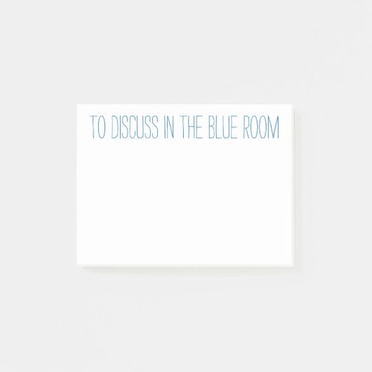 Te bespreken in de blauwe kamer post-it® notes (Voorkant)