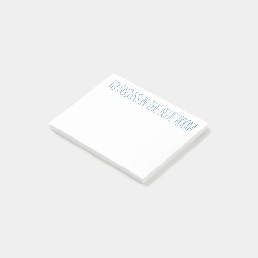 Te bespreken in de blauwe kamer post-it® notes (Schuin)