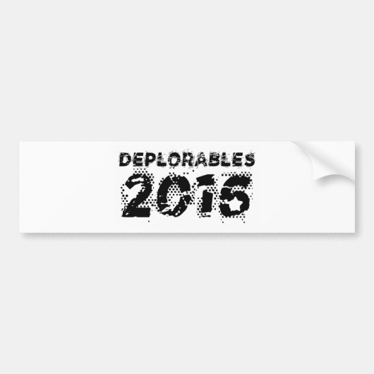 Te betreuren punten 2016 bumpersticker (Voorkant)