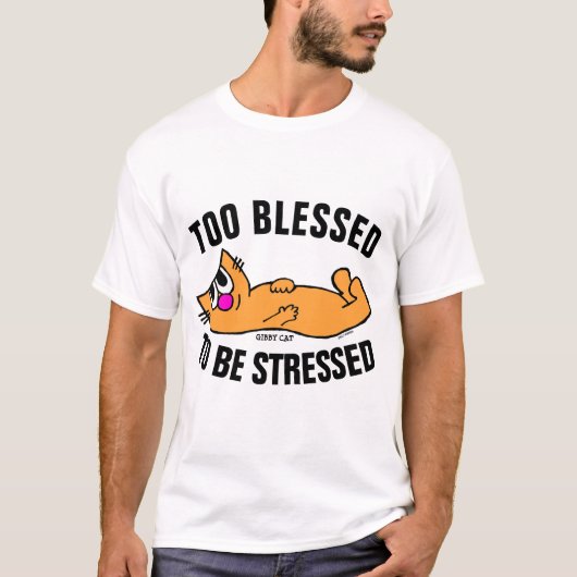 TE BLOED OM TE WORDEN GESTUURD, GIBBY CAT T-shirts (Voorkant)