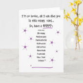 Te Broke voor Gifts Wenskaart Kaart (Gele Bloem)