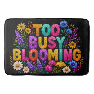 Te Busy Blooming Geometrische Stijl Ontwerp Badmat
