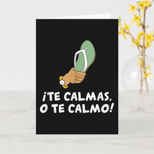 Te Calmas O Te Calmo Spaans Kaart (Gele Bloem)