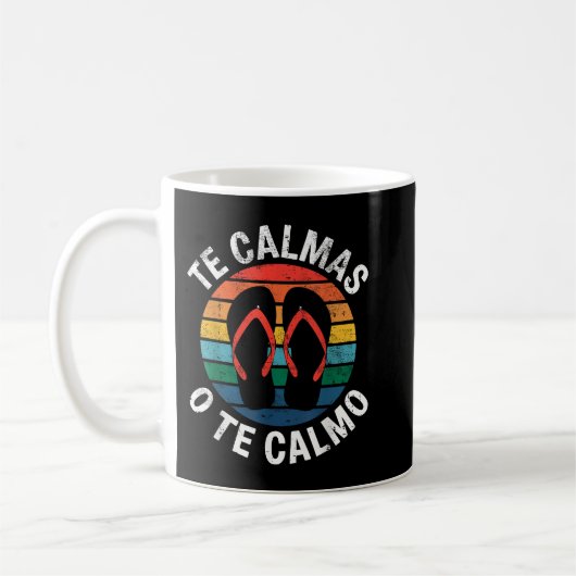 Te Calmas of te Calmo Funny Spanish Speaker geeft Koffiemok (Links)
