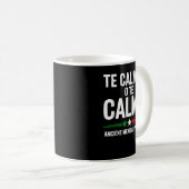 Te Calmas op de Calmo Funny Speaker Gift Koffiemok (Voorkant rechts)