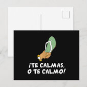 Te Calmas op te Calmo Hispanic Spaans Briefkaart (Voorkant / Achterkant)