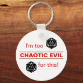 Te Chaotisch Kwaadaardig Sleutelhanger (Voorkant)