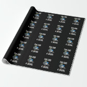 Te Coo 4 Skool Funny Cool Pigeon Pun Dark BG Cadeaupapier (Uitgerold)