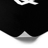 Te Coo 4 Skool Funny Cool Pigeon Pun Dark BG Poster (Hoek)