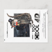 Te cool Briefkaart voor 4D "King Badass"-Alligator (Voorkant)