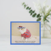 Te Cool Bubba Kat Briefkaart (Staand voorkant)