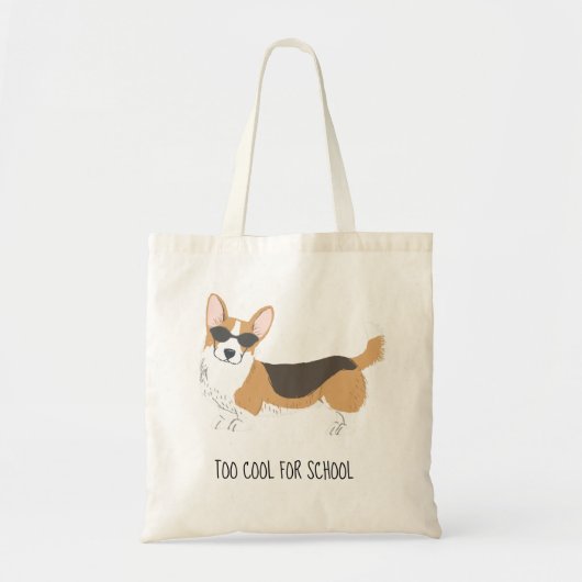 Te cool Corgi Tote Bag (Voorkant)