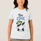 Te Cool Dabbing Panda Boys T-Shirt Grappige Panda (Voorkant)