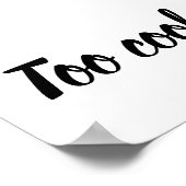 Te Cool Irish Man Poster (Hoek)