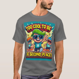 Te cool om de tweede te zijn t-shirt