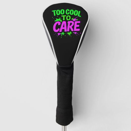 Te cool om grappig cadeau te geven golfheadcover (Voorkant)