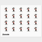 Te Cool om te Hoppen Ronde Sticker (Vel)