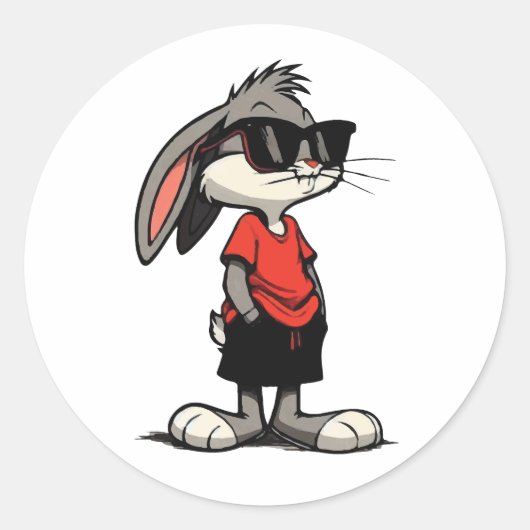 Te Cool om te Hoppen Ronde Sticker (Voorkant)